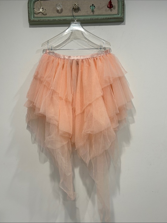 Dolls Kill Dresses & Skirts - Dolls Kill Peach handkerchief Tiered Tulle layer High-Low Skirt large new women